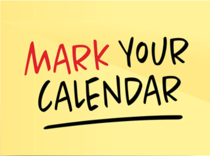Mark your calendar
