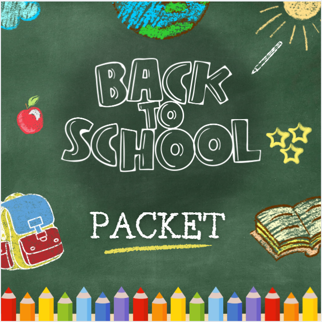 Back to School Packet